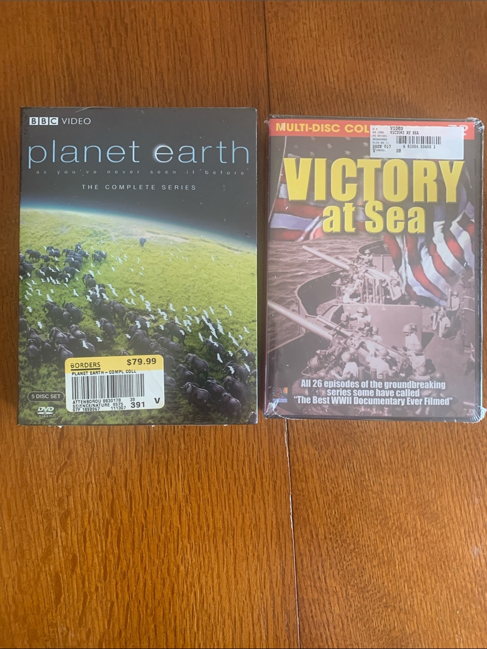 Planet Earth & Victory at Sea DVD Set - Green, Black, Yellow Covers